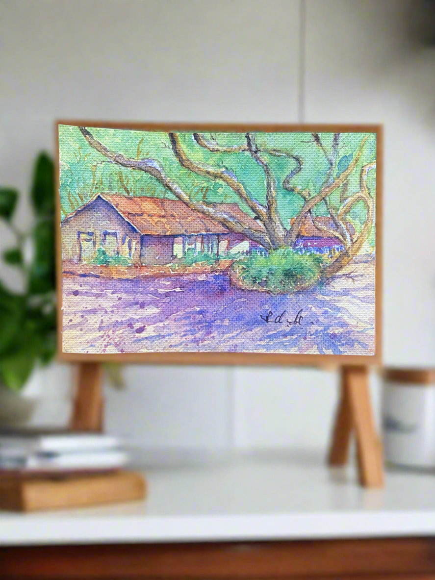 House - Watercolour Landscape