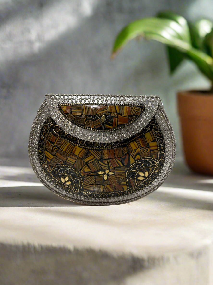 Stone Metal mini handbag
