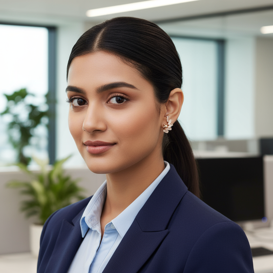 Geometrical Star Design Anti Tarnish Earrings Hoop