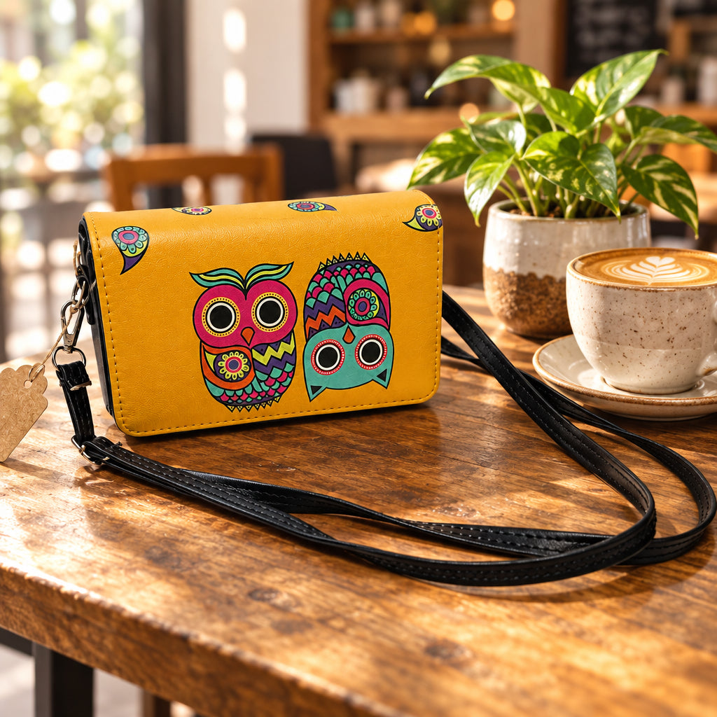 Mango yellow Owl sling bag