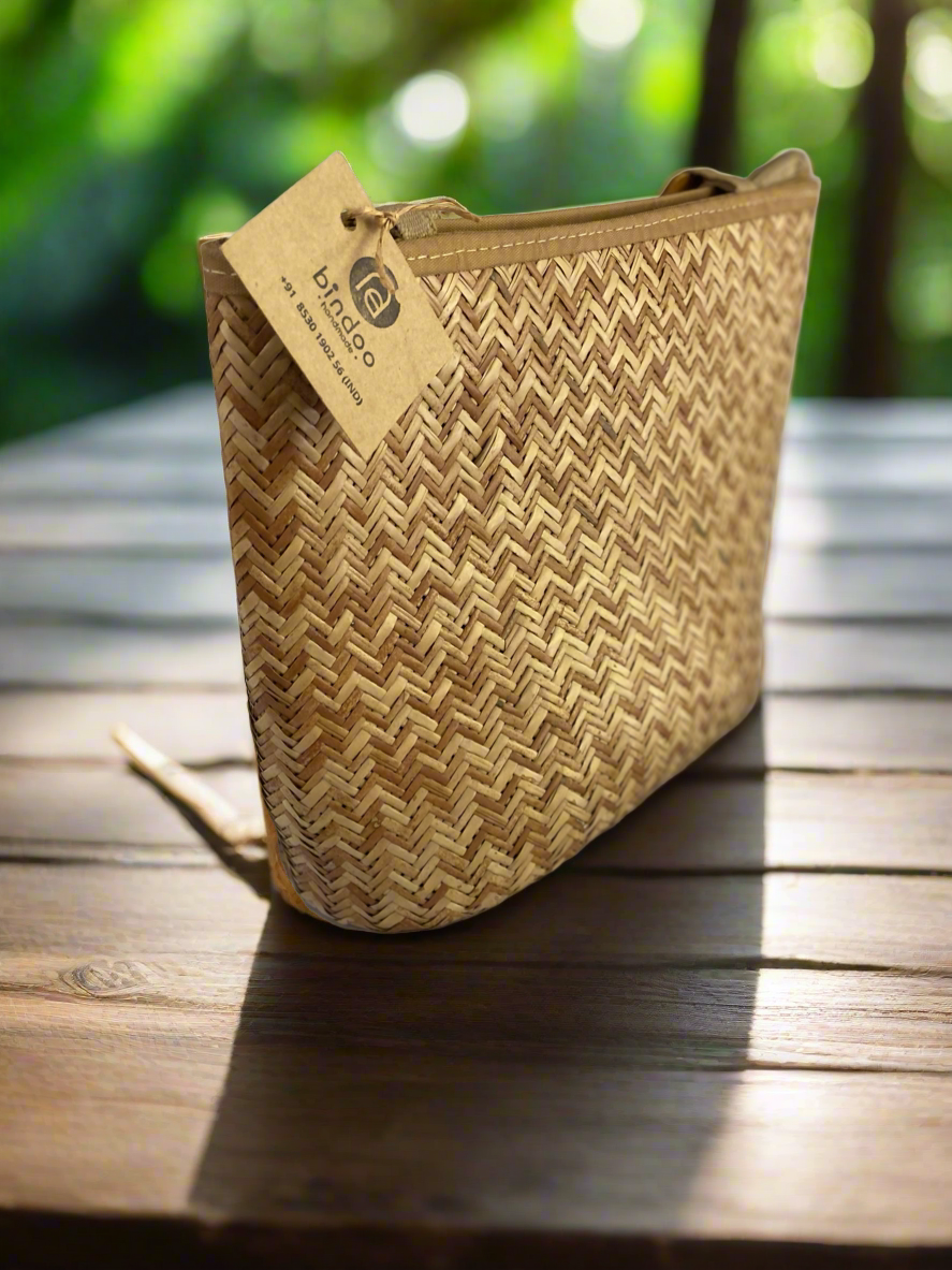 Cane shital pati Handbag (Large)