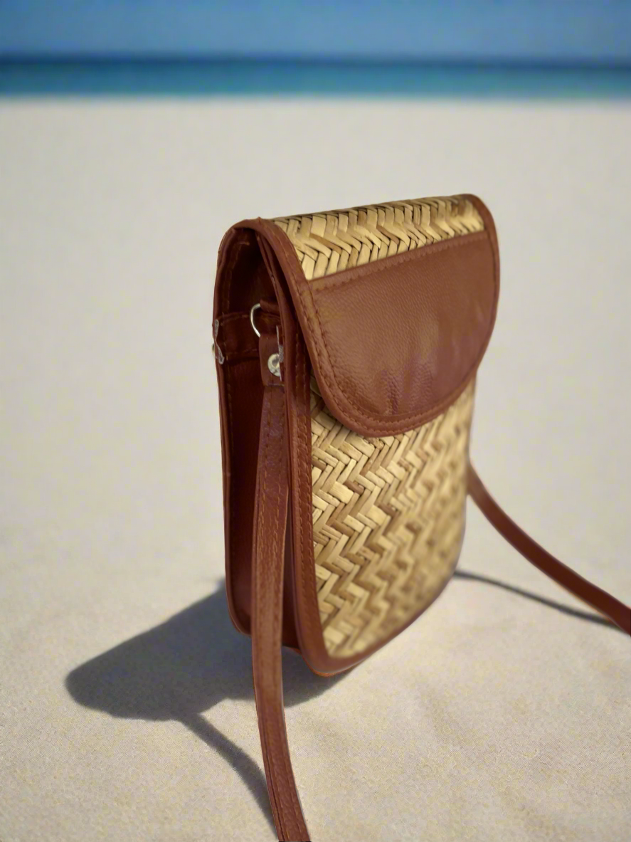 Cane shital pati compact mobile sling