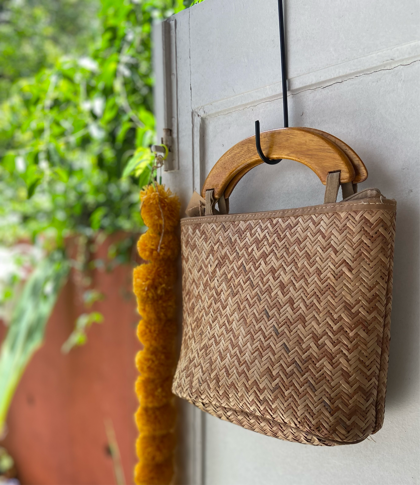 Cane shital pati Handbag (Large)