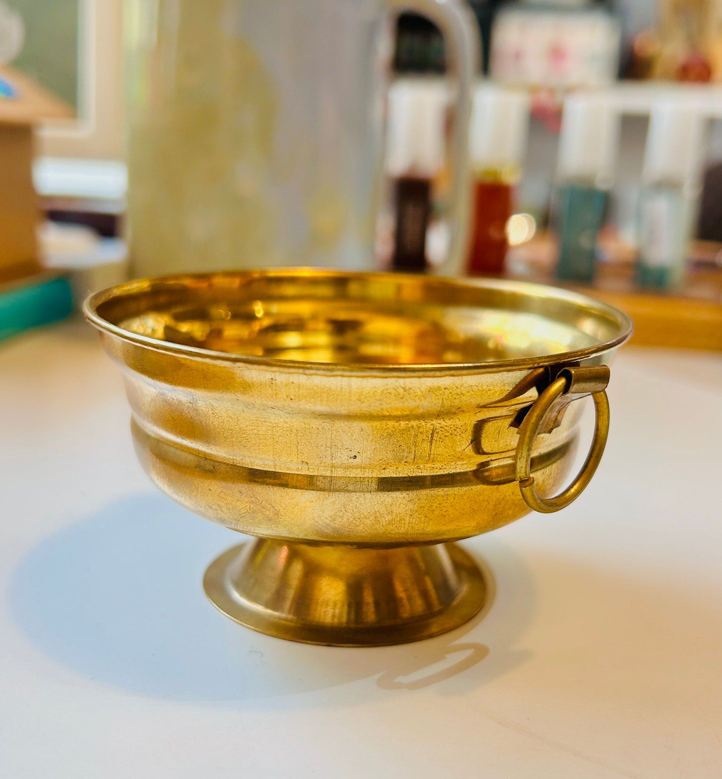 Brass Bowl (Ghangal) with Handle Miniature
