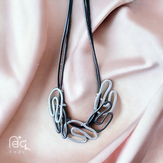 Silver & Copper Polished Necklace - 1 Unit