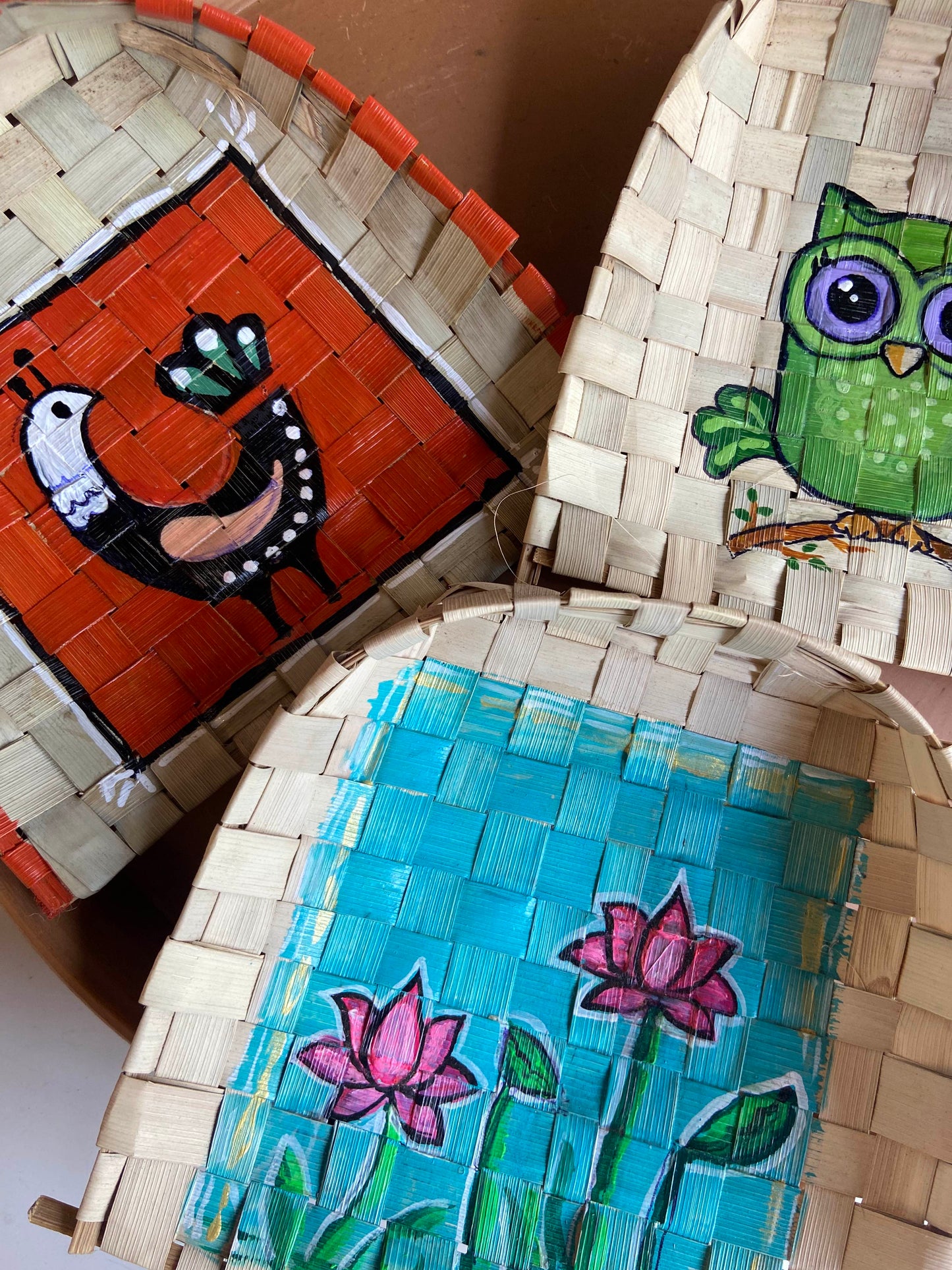 Shital pati Supali - Hand painted mini wall decor