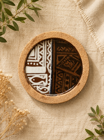 Handpainted Tea coster set of 2