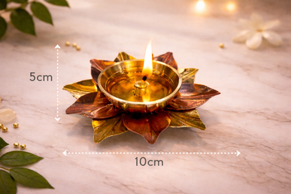 Brass Copper Lotus Diya