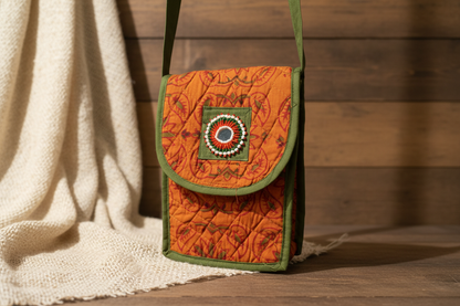 Handloom Mobile sling bags
