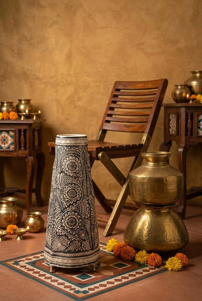 Handcrafted Leather Lamp