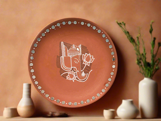 Handpainted Terracotta wall Plate