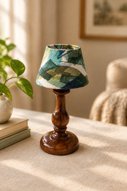 Handcrafted Mini Wooden Paper Lamp