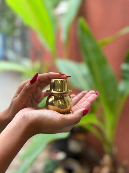 Miniature Pitali Tambya Bhanda (Brass Water Pot)