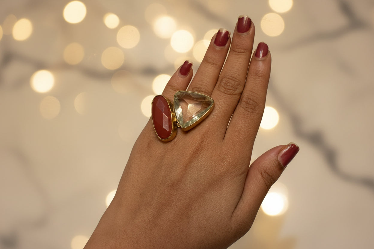 Lumière Twin Stone Ring