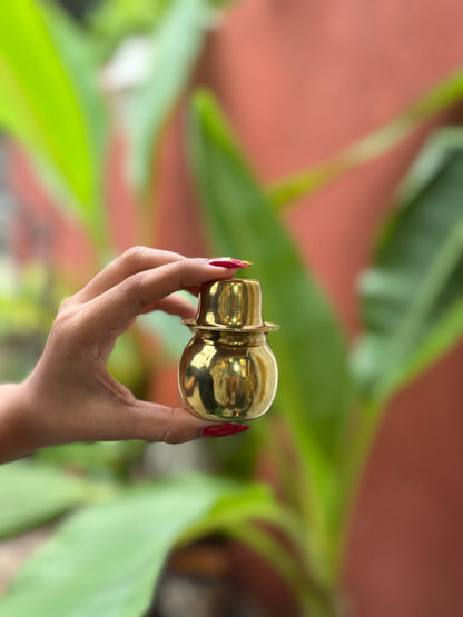 Miniature Pitali Tambya Bhanda (Brass Water Pot)