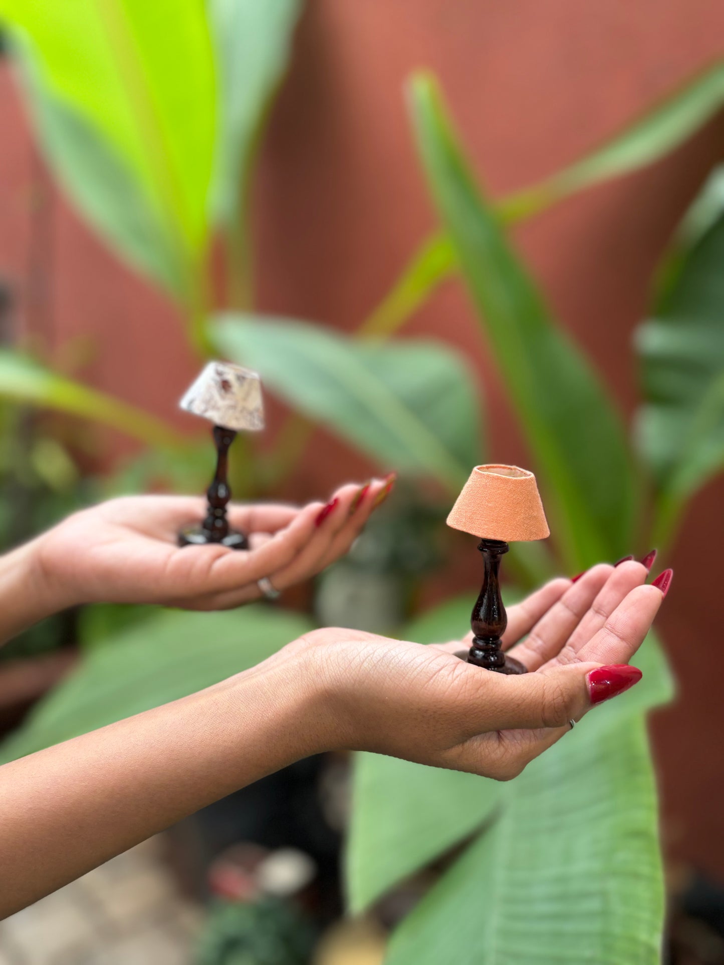 Handcrafted Mini Wooden Paper Lamp