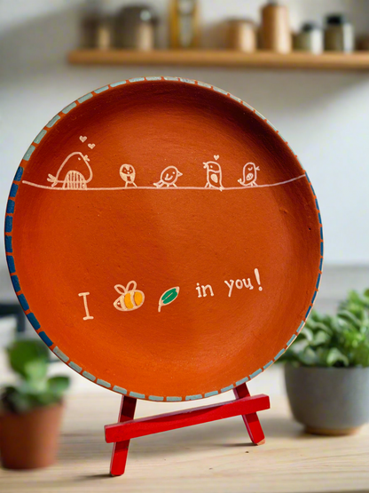 Terracotta Wall Plate - I believe in you