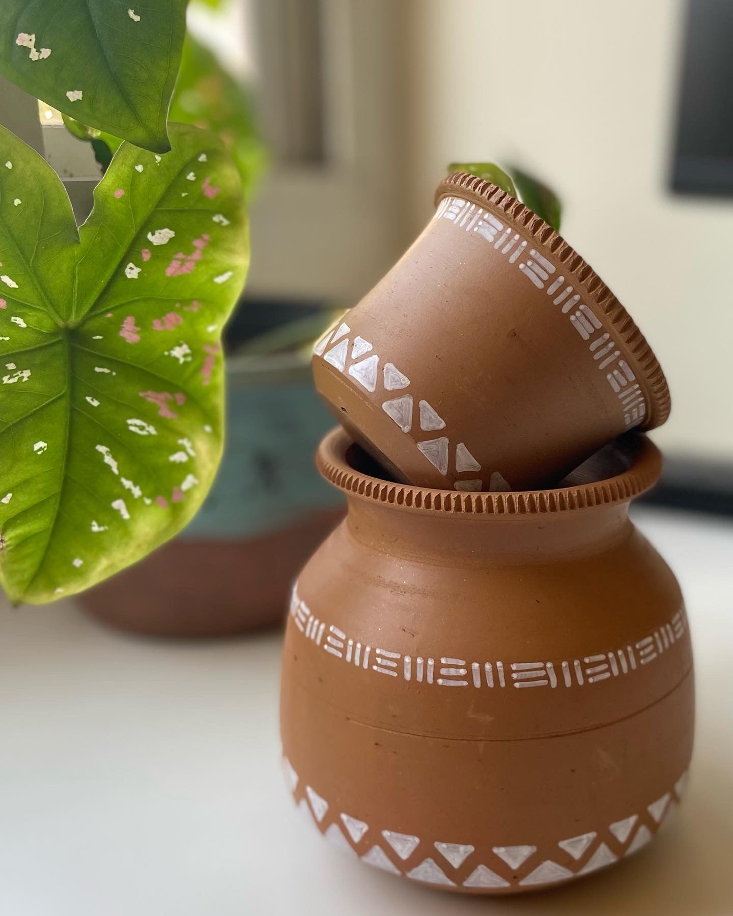 Terracotta Water Pot (750ml 1 set of Tambya & Pela)