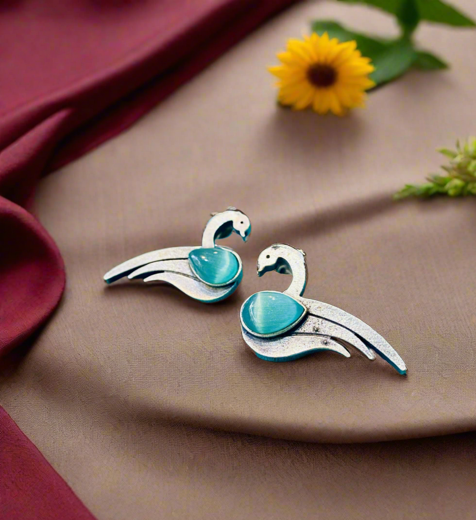 Swan Earrings