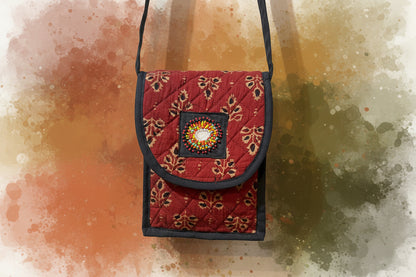 Handloom Mobile sling bags