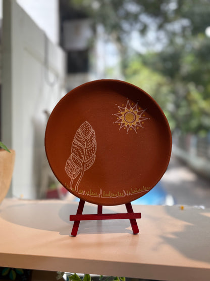 Terracotta wall Plate - Bright Morning