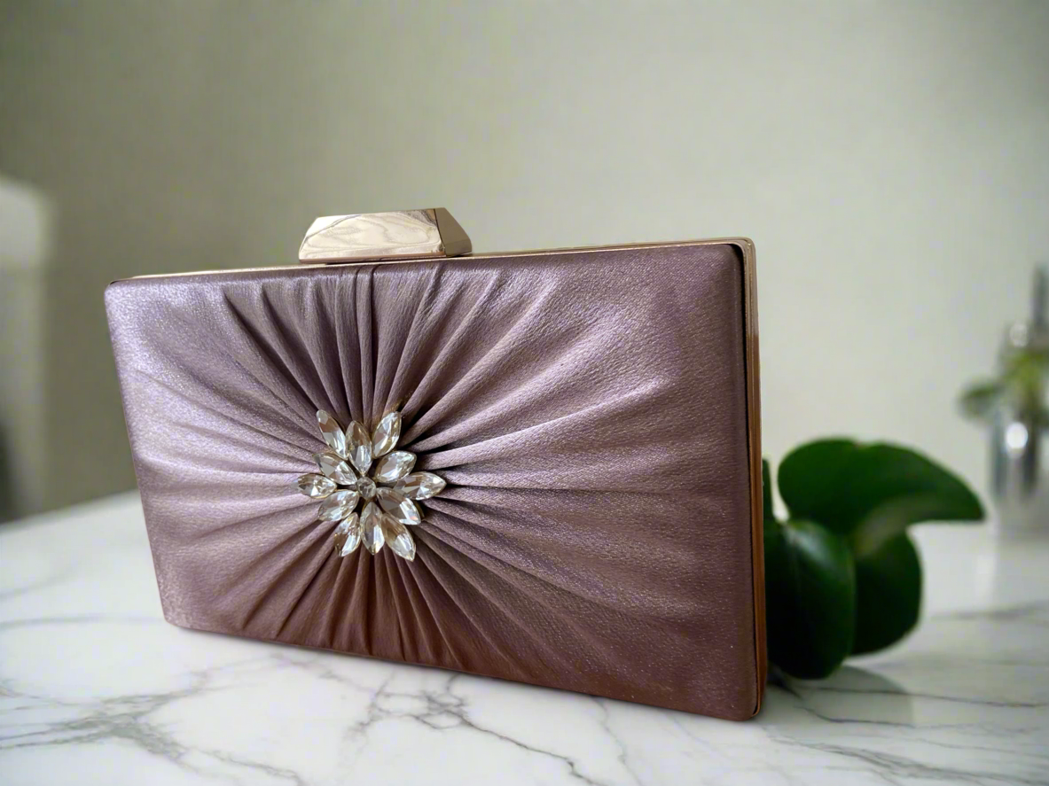 Pink Satin Elegant Clutch