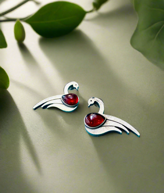 Swan Earrings