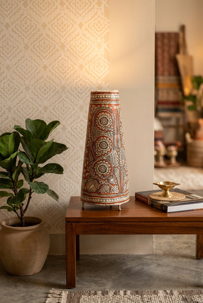 Handcrafted Leather Lamp