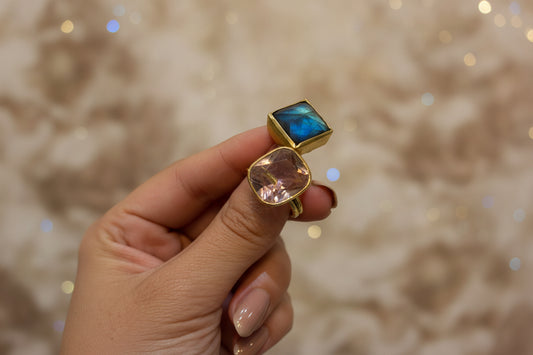 Aurora Glass Duo Ring