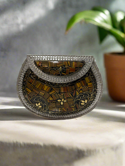Stone Metal mini handbag