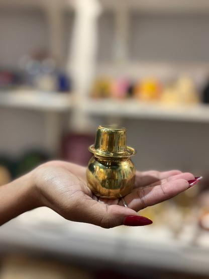 Miniature Pitali Tambya Bhanda (Brass Water Pot)