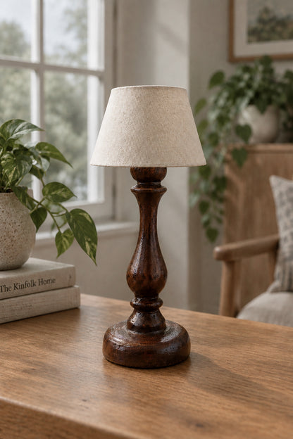 Handcrafted Mini Wooden Paper Lamp