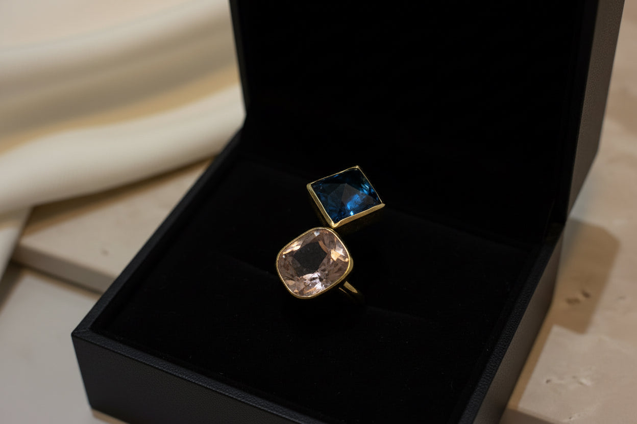 Aurora Glass Duo Ring