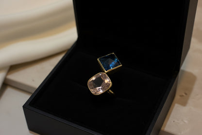 Aurora Glass Duo Ring