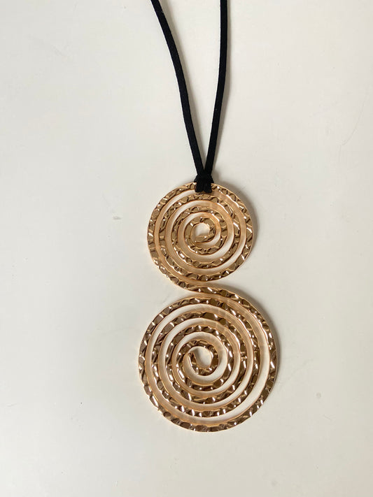 Spiral Gold Necklace