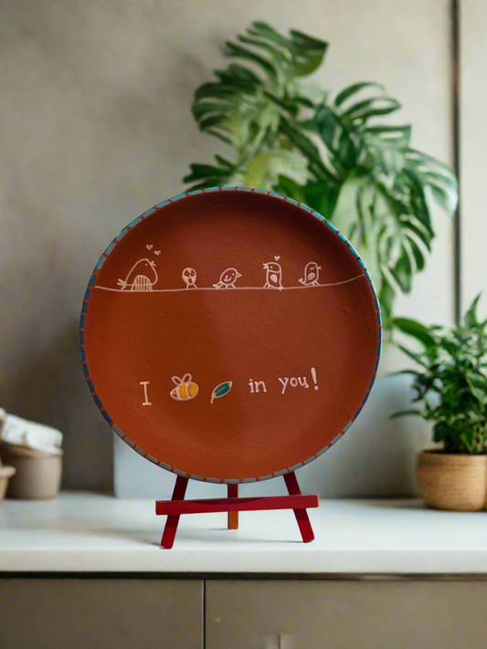 Terracotta Wall Plate - I believe in you