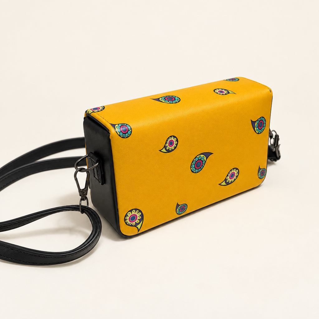 Mango yellow Owl sling bag
