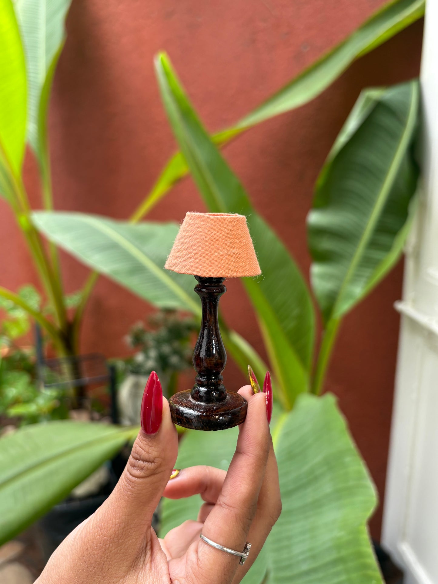 Handcrafted Mini Wooden Paper Lamp