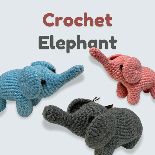 Crochet Elephant Soft Toy