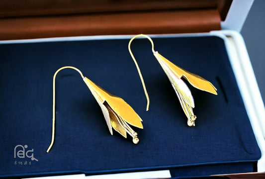 Brass Earrings (Chafa Flower)