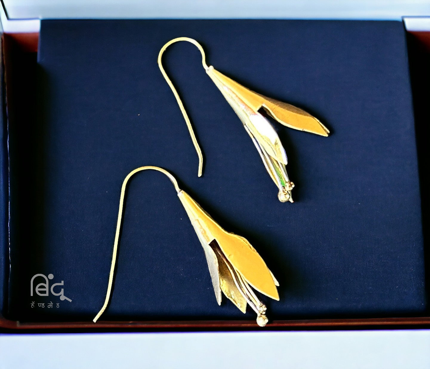 Brass Earrings (Chafa Flower)