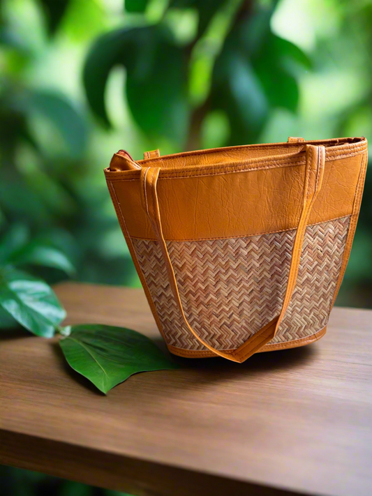 Shital pati Basket Handbag