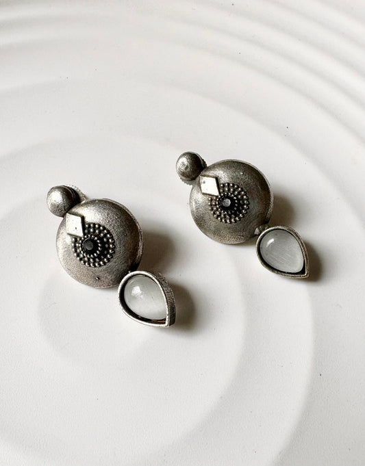Antique Stone Circle Studs