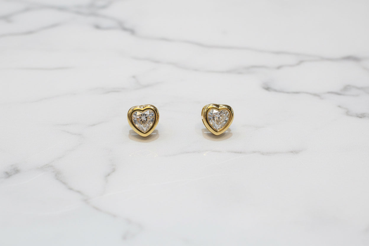 Heart Crystal Earrings