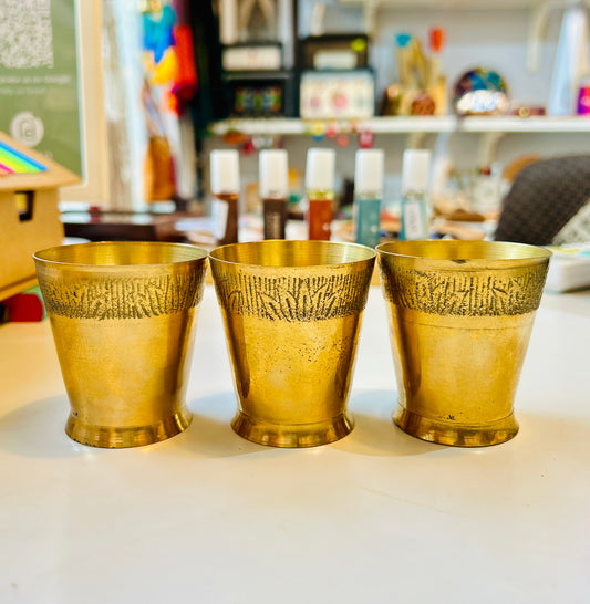 Brass Glasses (Set of 3)