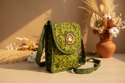 Handloom Mobile sling bags